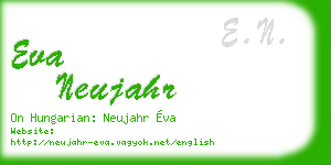 eva neujahr business card